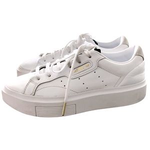 Adidas Women’s Sleek White Leather Sneakers